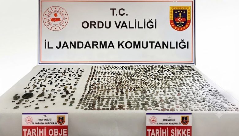 Ordu'da Şok Baskın! Binin Üzerinde Tarihi Sikke Bulundu