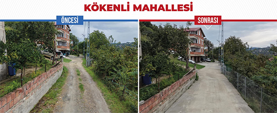 KÖKENLİ’DE YILLARIN YOL SORUNU ÇÖZÜLDÜ