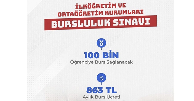 100 BİN ÖĞRENCİYE BURS