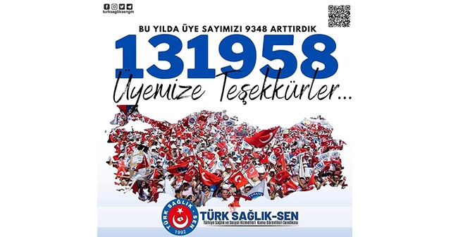 “131 BİN 958 ÜYEMİZE TEŞEKKÜRLER”