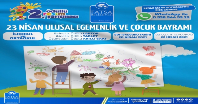 23 NİSAN ÖDÜLLÜ RESİM YARIŞMASI DÜZENLİYOR