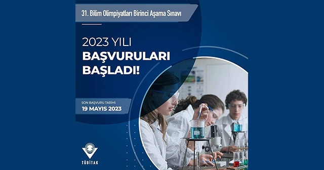 31. BİLİM OLİMPİYATLARI BİRİNCİ AŞAMA SINAVI 2023 YILI BAŞVURULARI BAŞLADI!