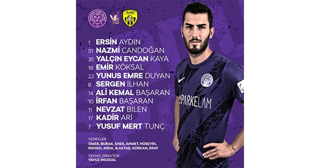 52 ORDUSPOR’UN İLK 11’İ AÇIKLANDI