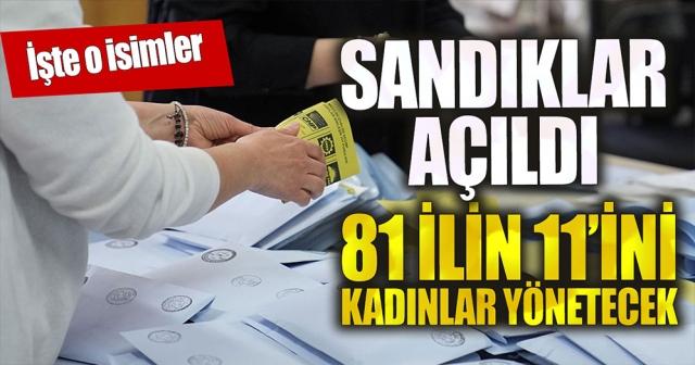 81 ilin 11'ini kadın başkanlar yönetecek