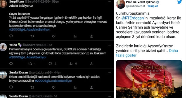 BAKAN IŞIKHAN'IN PAYLAŞIMINA EYT'LİLER YORUM YAĞDIRDI