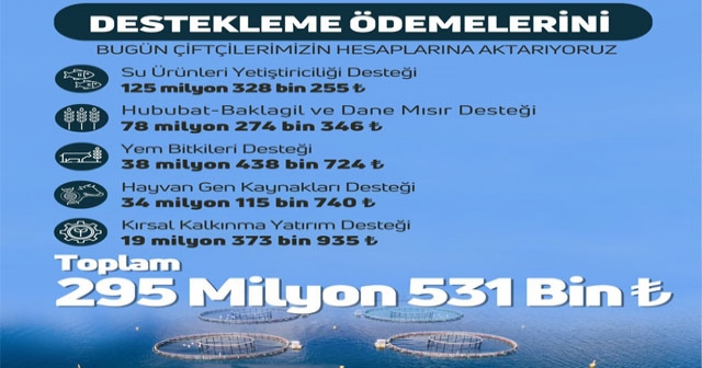 ÇİFTÇİLERİN ÖDEMELERİ HESAPLARA YATTI