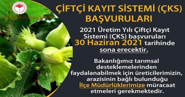 ÇKS BAŞVURUSU İÇİN 30 HAZİRAN SON GÜN…