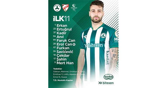 ÇOTANAK ARENA'DA İLK 11 BELLİ OLDU