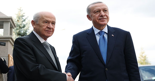 Cumhurbaşkanı Erdoğan, Bahçeli'yi Kabul Etti