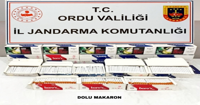 DOLDURULMUŞ MAKARON ELE GEÇİRİLDİ