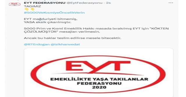 EYT'LİLER MAĞDURİYETLERİNİN GİDERİLMESİNİ İSTİYOR