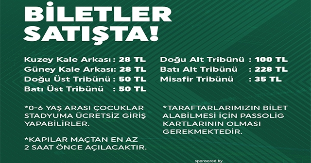 GİRESUNSPOR-BODRUMSPOR MAÇI BİLET FİYATLARI AÇIKLANDI