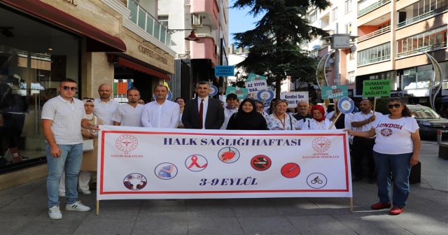 HALK SAĞLIĞI YÜRÜYÜŞÜ DÜZENLENDİ