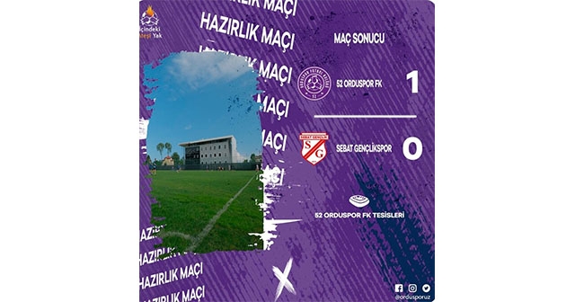 HAZIRLIK MAÇINDA GALİP GELDİ