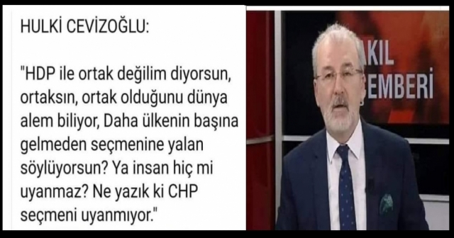 HULKİ CEVİZOĞLU'NDAN ZEHİR ZEMBEREK AÇIKLAMALAR...