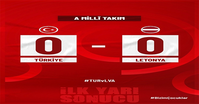 KONYA STADYUMUNDA İLK YARI SONA ERDİ