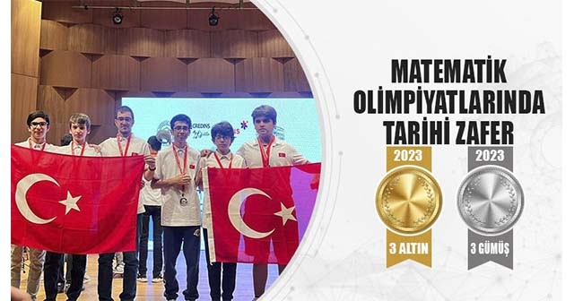 MATEMATİK OLİMPİYATINDA TÜRKİYE ŞAMPİYON