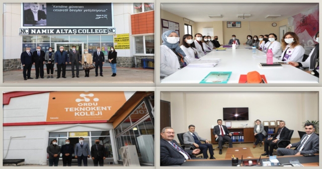 MÜDÜR VARGELOĞLU, İDARECİ, ÖĞRETMEN VE ÖĞRENCİLERLE BULUŞTU