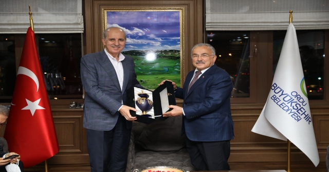 NUMAN KURTULMUŞ’TAN BÜYÜKŞEHİR BELEDİYESİ’NE ZİYARET