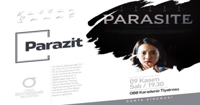 ÖDÜLLÜ FİLM “PARAZİT” ORDULULARLA BULUŞUYOR