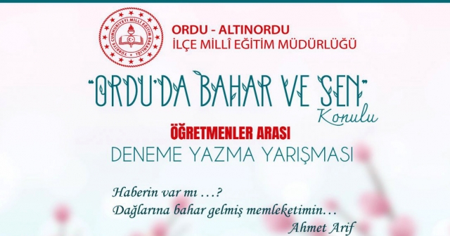 ÖĞRETMENLER ORDU'NUN  BAHARINI YAZACAKLAR