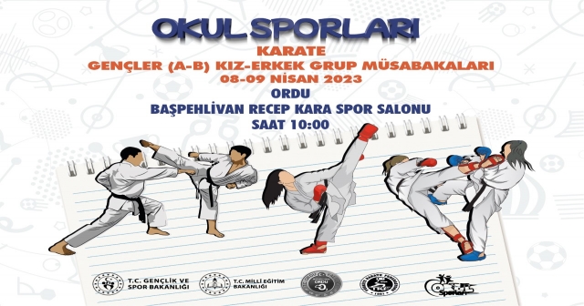 ’OKUL SPORLARI KARATE GRUP MÜSABAKALARI’ BAŞLIYOR