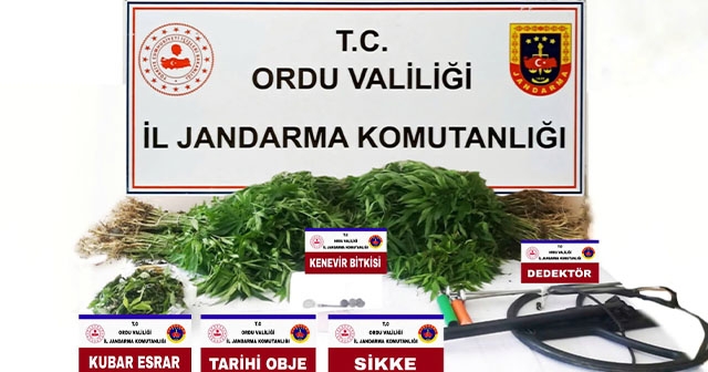 ORDU’DA TARİHİ ESER VE UYUŞTURUCU OPERASYONU