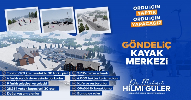 ORDU’NUN ZİRVESİNE KAYAK MERKEZİ KURULUYOR