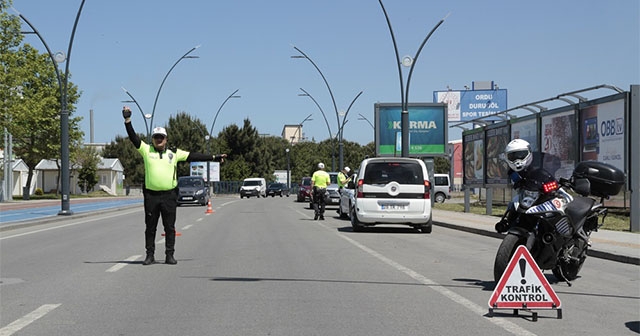 ORDU'DA 120 ARAÇ TRAFİKTEN MEN EDİLDİ