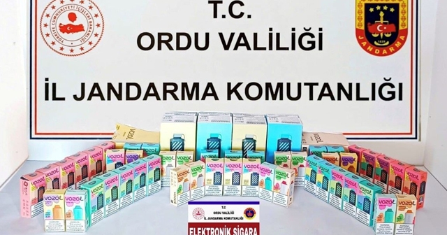 ORDU'DA 47 ADET ELEKTRONİK SİGARA ELE GEÇİRİLDİ