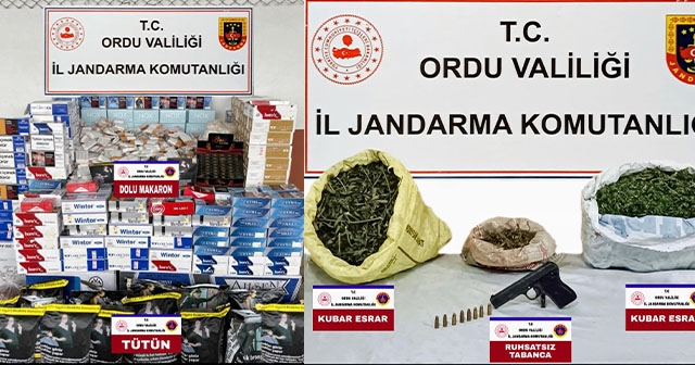 ORDU'DA 113.800 KG KAÇAK TÜTÜN ELE GEÇİRİLDİ