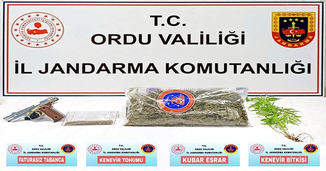 ORDU'DA UYUŞTURUCU OPERASYONU