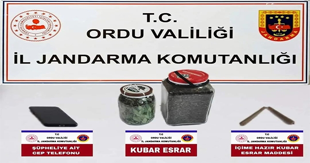 ORDU'DA UYUŞTURUCU OPERASYONU