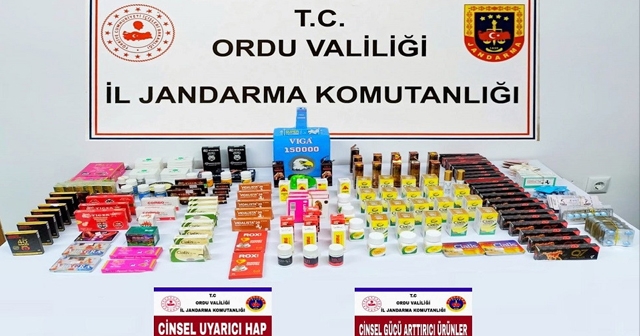 ORDU'DA YASADIŞI CİNSEL ÜRÜNLER ELE GEÇİRİLDİ