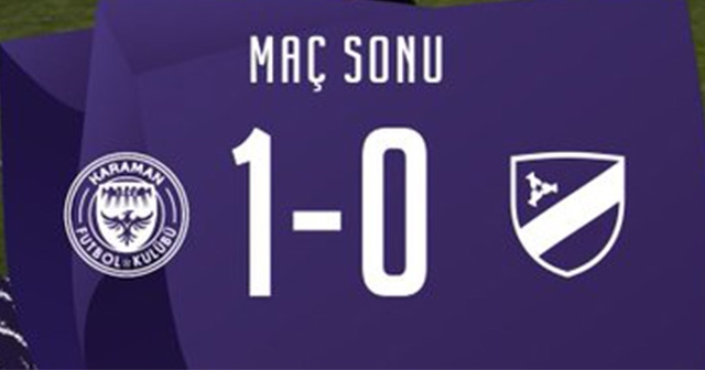 ORDUSPOR 1967 KARAMAN’DA MAĞLUP OLDU