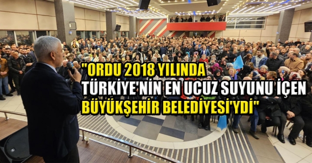 "ORDU'YU İSTANBUL'DA BİR ÇETE YÖNETİYOR"