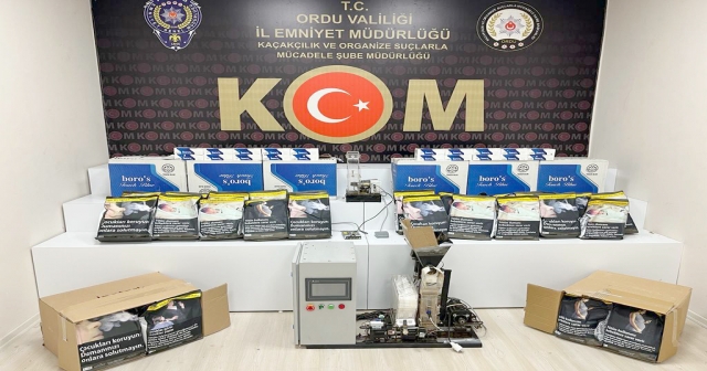 OTOMATİK SİGARA DOLUM MAKİNESİ ELE GEÇİRİLDİ