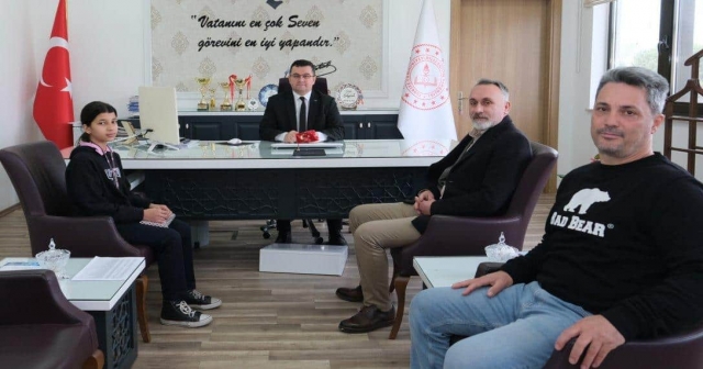 Şampiyon Öğrenciden Ziyaret