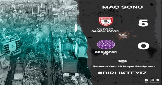 SAMSUNSPOR:5-52 ORDUSPOR:0