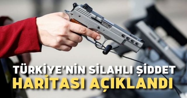 Silahlı şiddet olaylarının en çok yaşandığı 10 il açıklandı!