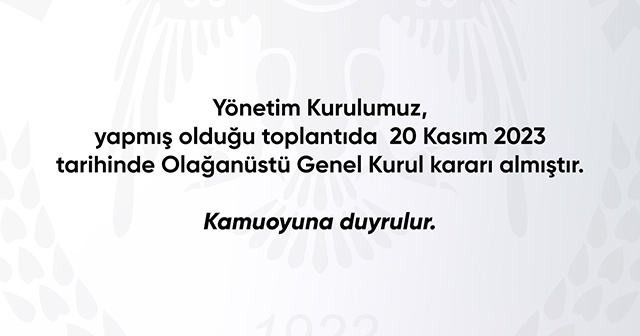 SÜPER LİG EKİBİ KONGRE KARARI ALDI!