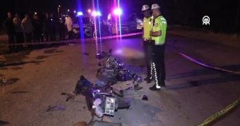 Motosikletler Çarpıştı: 1 Ölü, 3 Yaralı