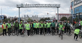 Samsun'da "11. Yeşilay Bisiklet Turu" düzenlendi