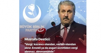 " VERGİ, VARLIKLI OLANDAN ALINIR "