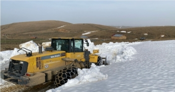 Yayla Yollarında Karla Mücadele Devam Ediyor