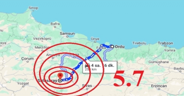 Tokat'ta Meydana Gelen 5,7 Büyüklüğünde Deprem Korkuttu!