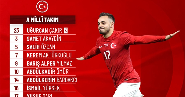 TÜRKİYENİN İLK 11'İ BELLİ OLDU