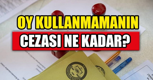 Yerel seçimlerde oy kullanmamanın cezası belli oldu