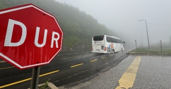 Bolu Dağı'nda Sis trafiği Etkiliyor
