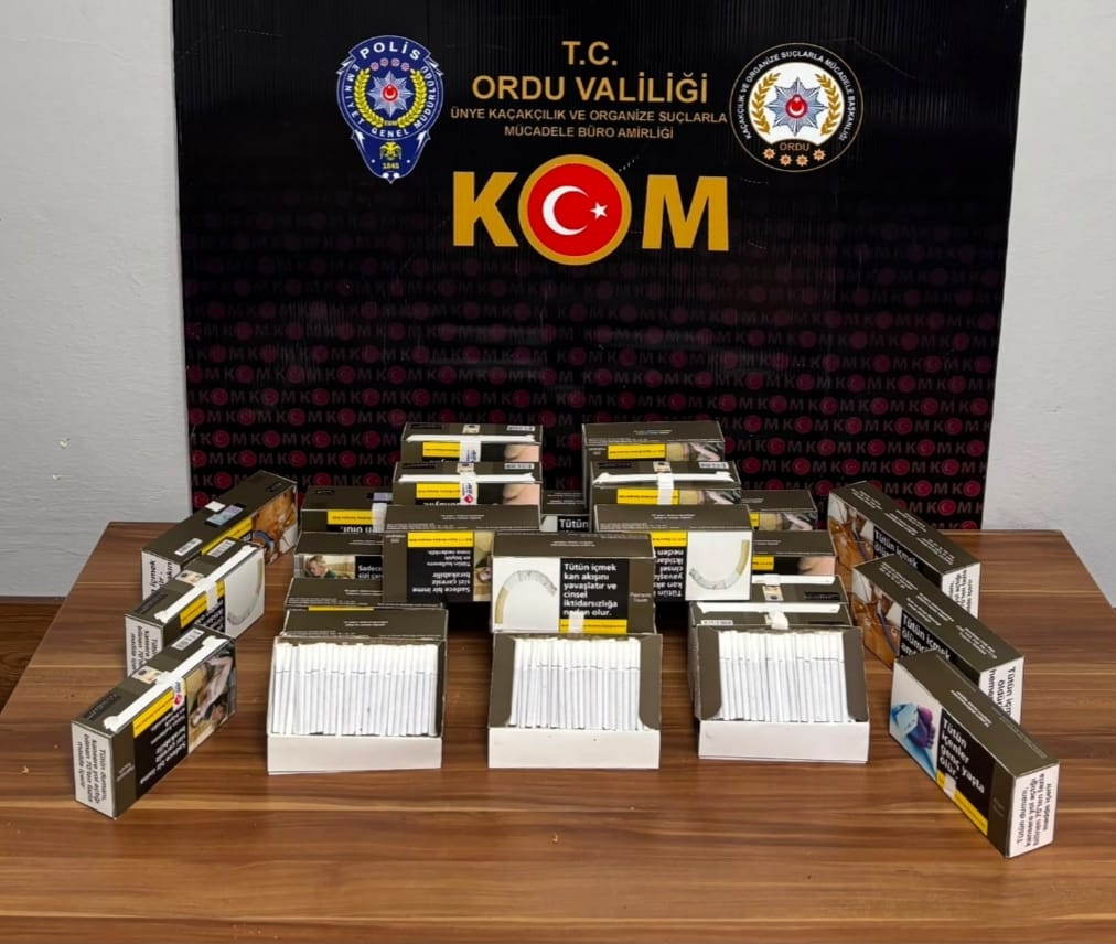 ORDU’DA 1 HAFTADA SUÇ BİLANÇOSU